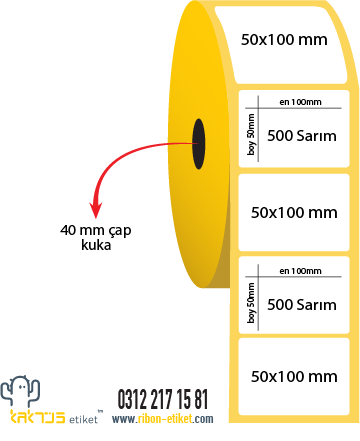 Show details for 50x100 Kuşe Etiket - 10'lu Gönderim Picture of 50x100 Kuşe Etiket - 10'lu Gönderim